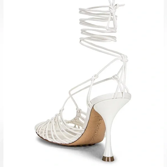 Bottega Veneta Dot Lace Up Sandals - Picture 2 of 10